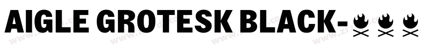 AIGLE GROTESK BLACK字体转换